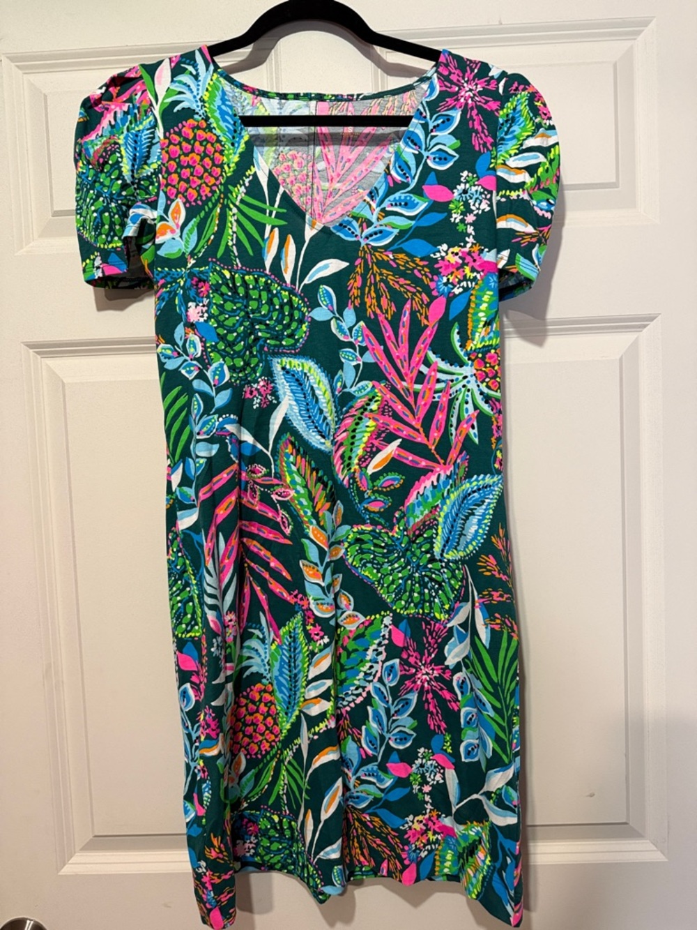 NWT Lilly Pulitzer Aleece Short Sleeve Dress in Sunshine Jungle (Small)